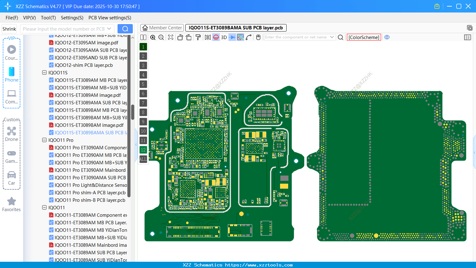VIVO IQOO11S-ET3089BAMA SUB PCB Layer